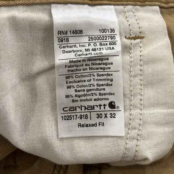 Carhartt Rugged Flex Relaxed Fit High-Rise Rigby 5-Pocket Work Pant 30x32 102517 - Picture 4 of 7